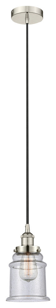 Innovations 616-1PH-PN-G184-LED 1-Light Mini Pendant, Polished Nickel