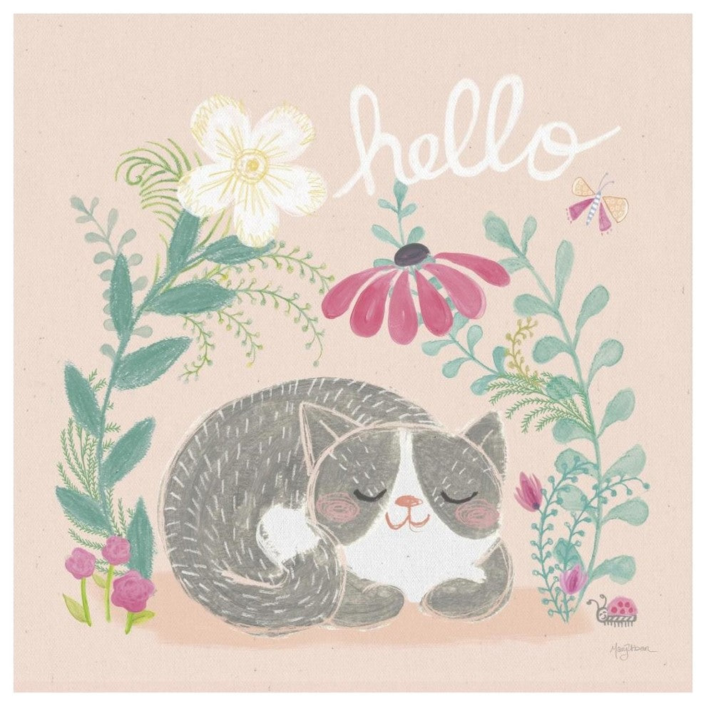 "Garden Friends VI" Digital Paper Print by Mary Urban, 42"x42"