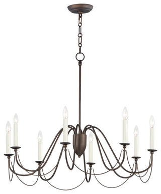 Maxim Lighting Plumette 8-Light Chandelier, Chestnut Bronze, 12168CHB