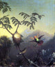 Martin Johnson Heade Two Hummingbirds: Tufted Coquettes Wall Decal