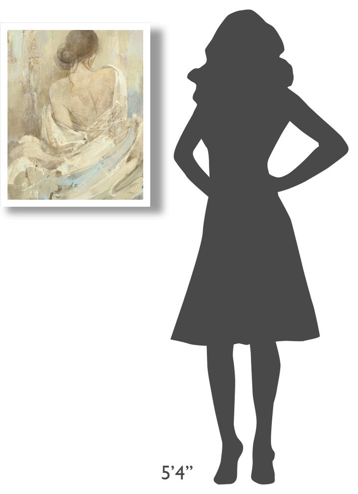 "Abstract Figure Study I" Digital Paper Print by Albena Hristova, 22"x26"