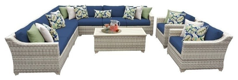 Fairmont 10 Piece Outdoor Wicker Patio Furniture Set 10a