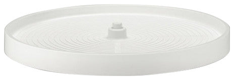 Polymer Full Circle 1-Shelf Lazy Susan for Corner Base Cabinet, White, 24"W
