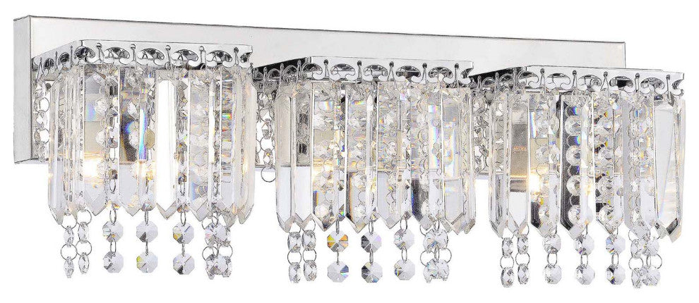 Camille 3-Light Crystal Strand Wall Sconce