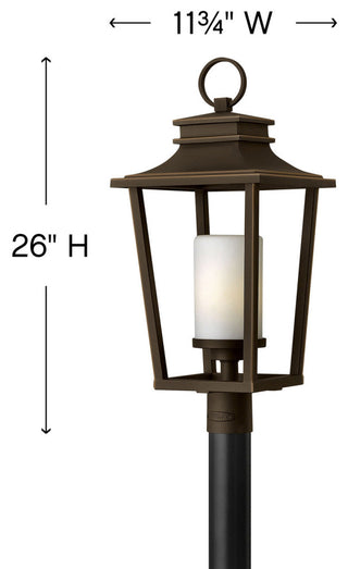 Hinkley Lighting 1741 Sullivan 1 Light 26\" Tall Post Light - Black