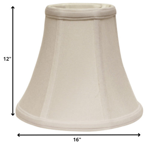16" Snow Premium Bell No Slub Lampshade