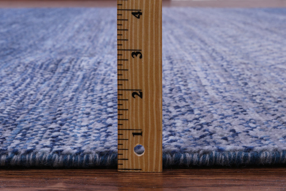 8' 1" X 10' 0" Savannah Grass Handmade Wool Rug - Q13261