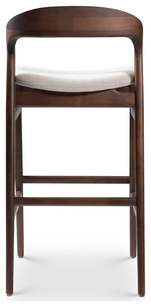 Modern Brazilian, Velma, Bar Stool, Nogal/Medley Ivory