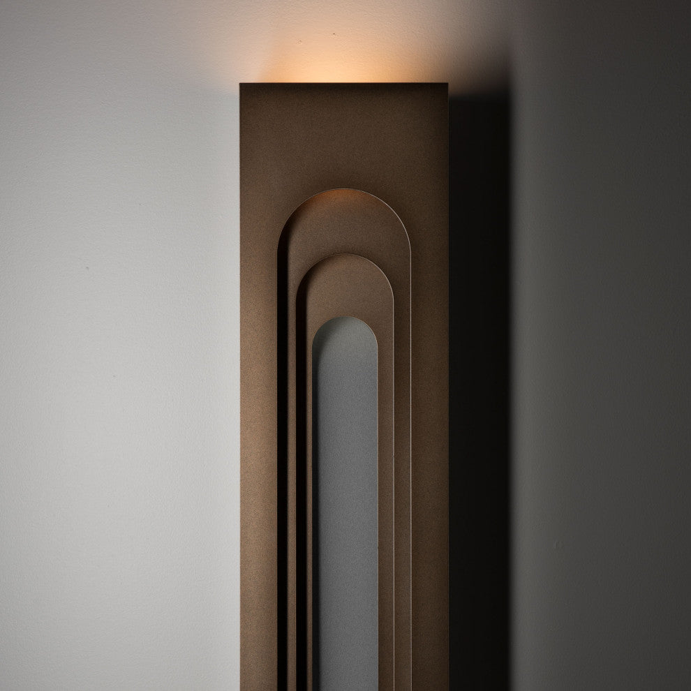 Procession Arch Large Outdoor Sconce, Coastal Bronze, Coastal Burnished Steel