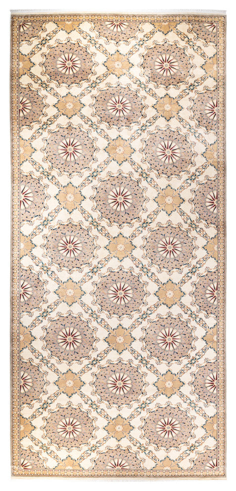 Mogul, One-of-a-Kind Hand-Knotted Area Rug Ivory, 9' 1" x 20' 8"