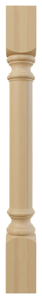 Traditional Cabinet Column (Top Block: 6 1/8", Bottom Block: 7 1/8"), Cherry