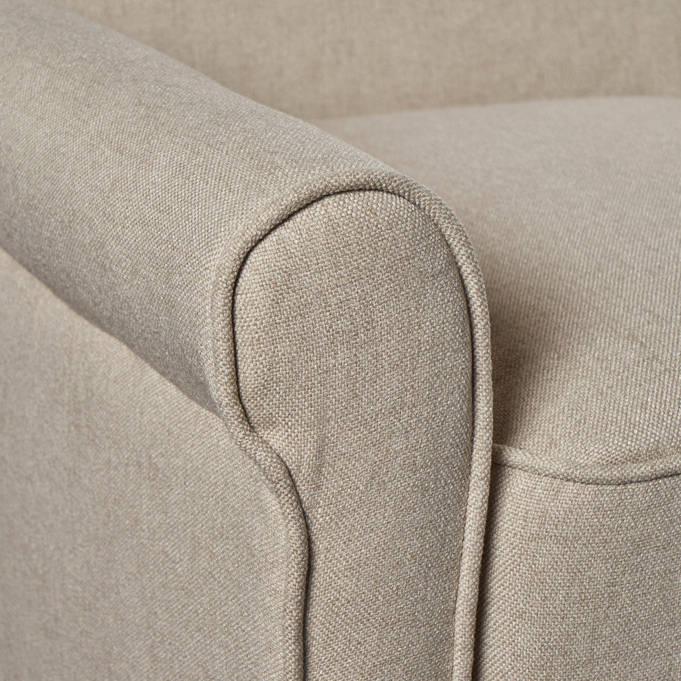 GDF Studio Charlene Traditional Wheat Fabric Recliner