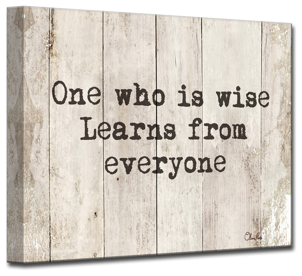 Ready2HangArt Inspirational 'Wise Learner' Wrapped Canvas Wall Art