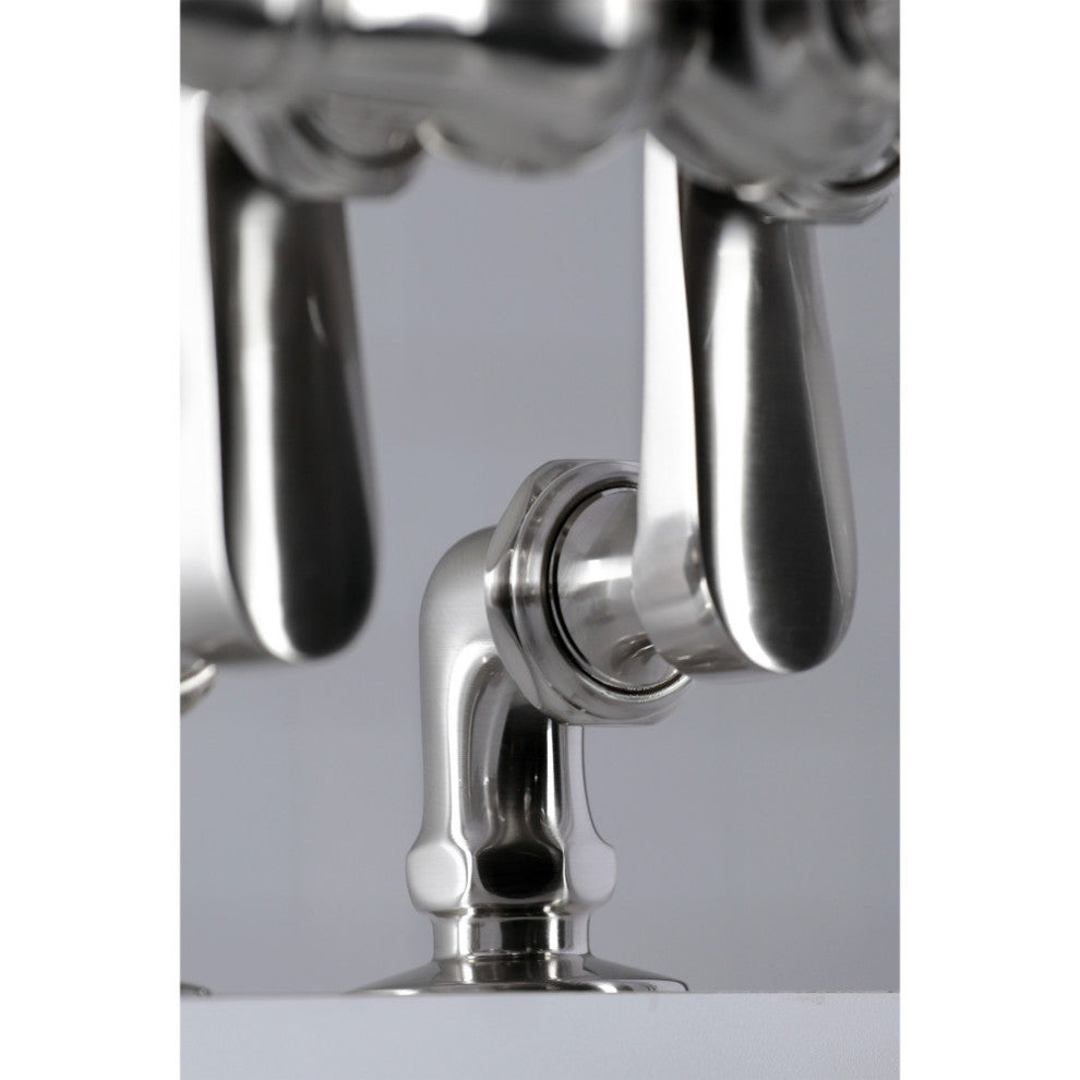 CC6017T8 Clawfoot Tub Faucet With Hand Shower, Brushed Nickel