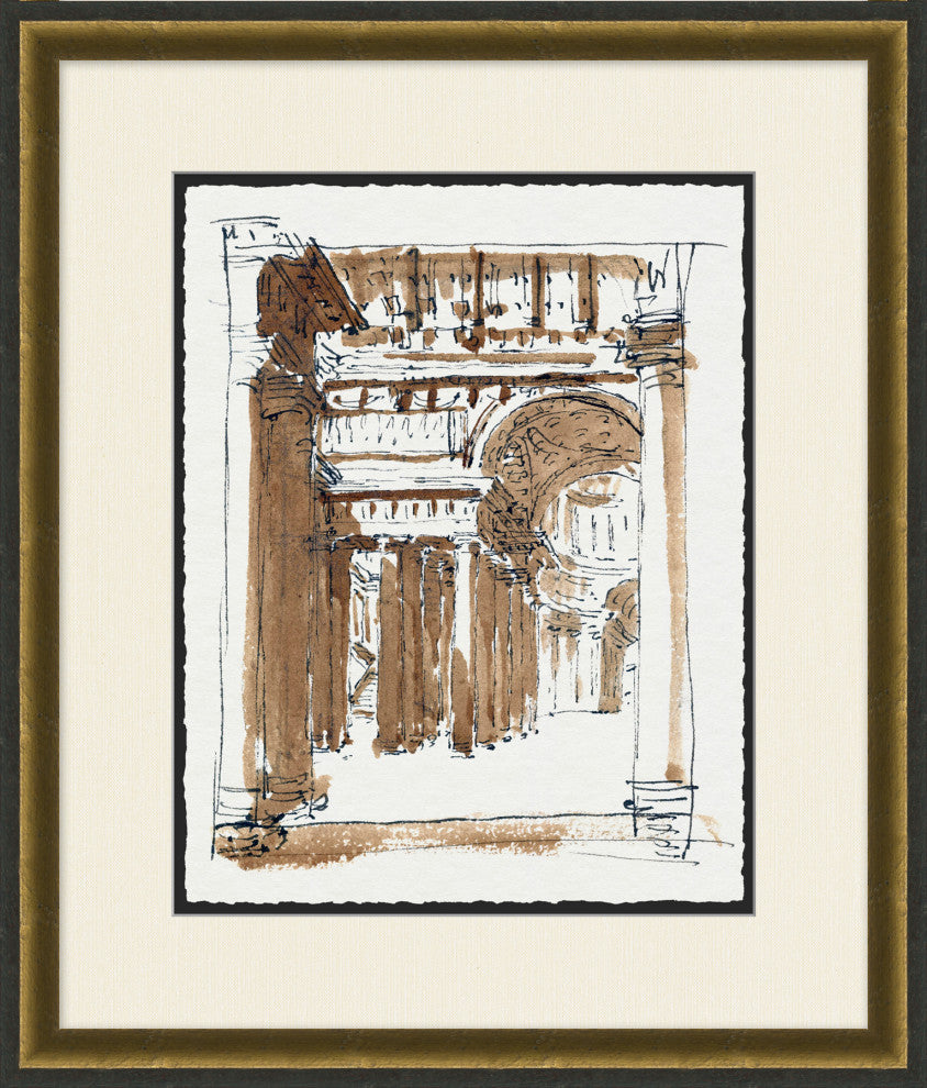 Interior Columns 1, Giclee Reproduction Artwork