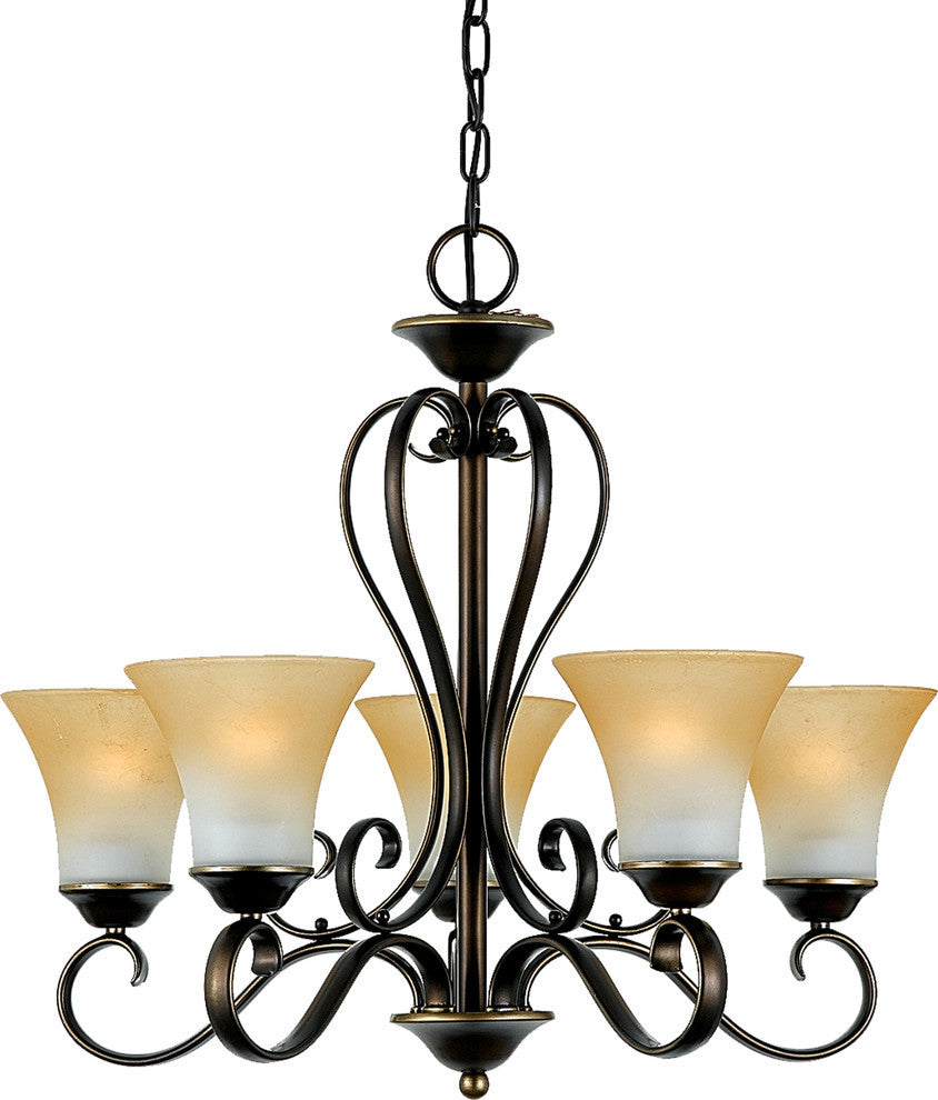 Quoizel DH5005PN Five Light Chandelier Duchess Palladian Bronze