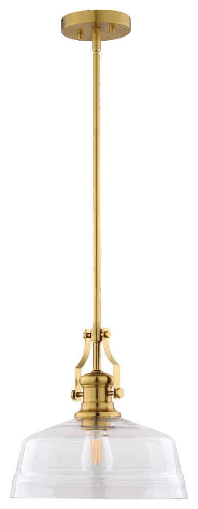 Vaxcel Lighting P0430 Beloit 12"W Pendant - Brushed Gold