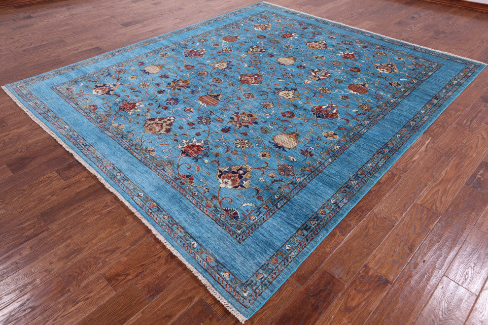 8' 4" X 9' 7" Hand Knotted Persian Tabriz Wool Rug Q7659