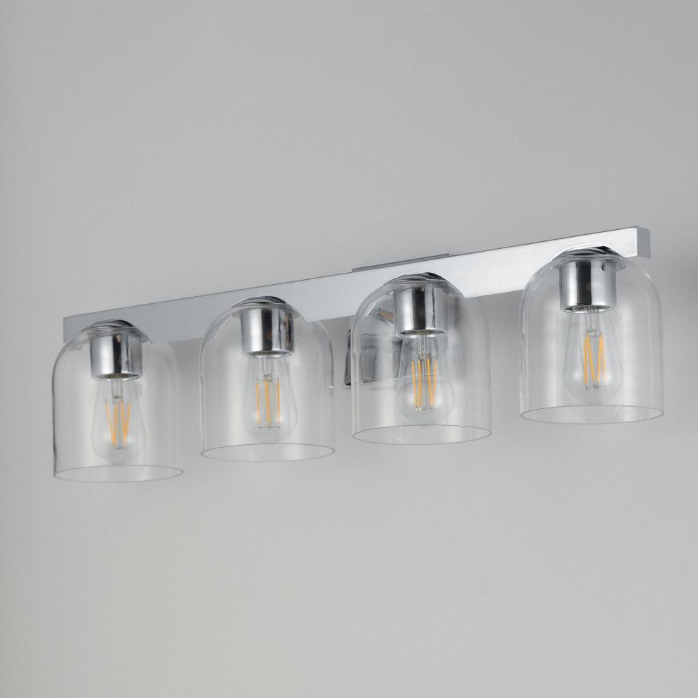 Maxim 21234CL Scoop 4 Light 30"W Vanity Light - Polished Chrome