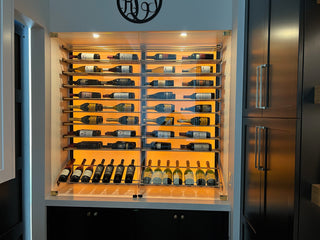 Evolution Wine Wall 2C 15, 18 Bottles, Matte Black