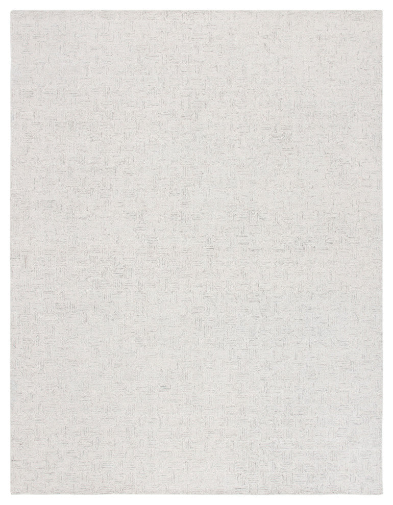 Safavieh Micro-Loop Mlp537F Geometric Rug, Light Gray and Ivory, 9'0"x12'0"