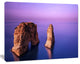Rawsha Rock on Sunset, Seascape Canvas Art Print, 60"x28"