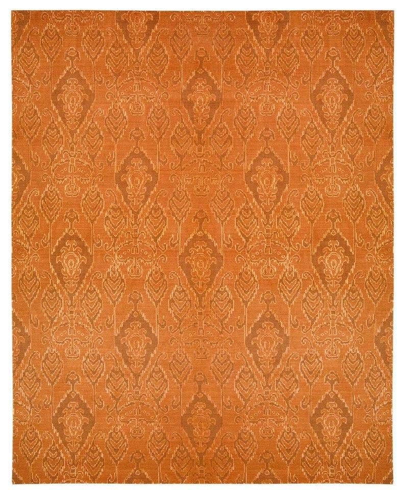 NOURISON SILK INFUSION DARK RUST AREA RUG