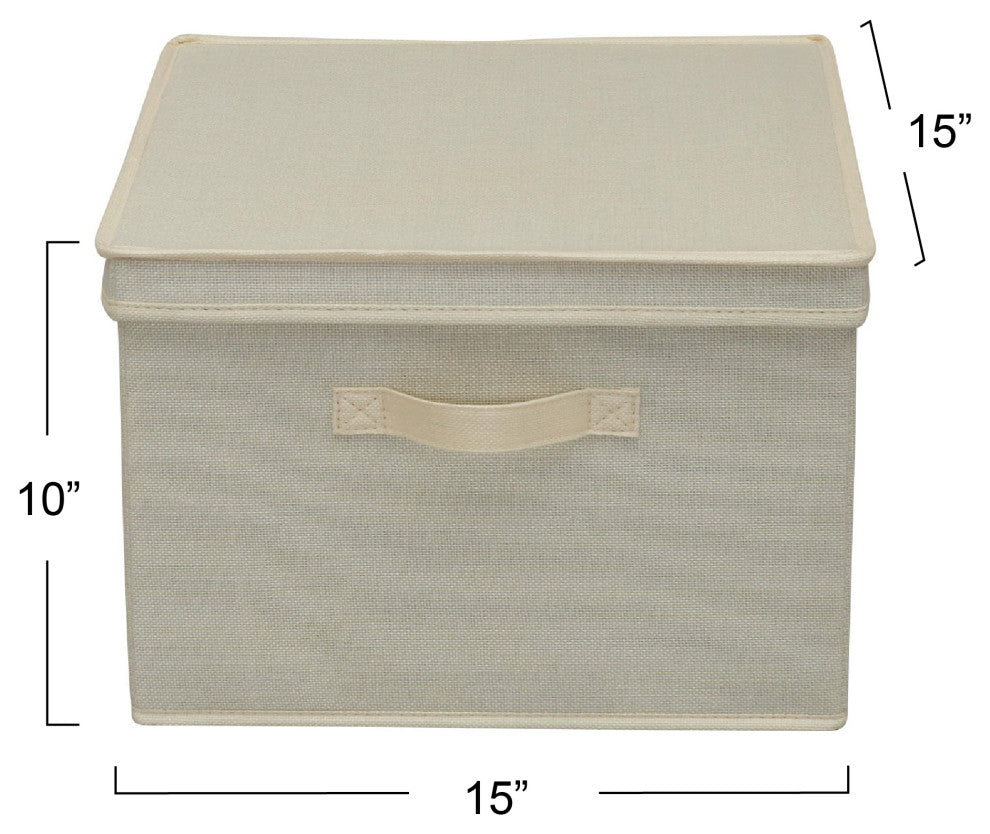 Square KD Storage Box With Lid