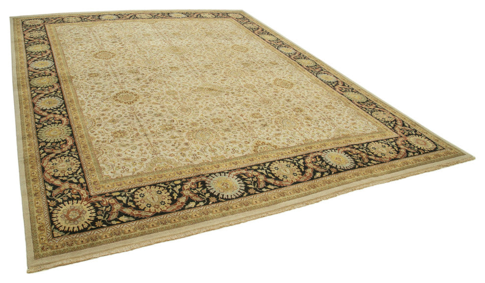 Rug N Carpet - Hand-Knotted Oriental 12' 2" x 14' 10" Large Oushak Area Rug