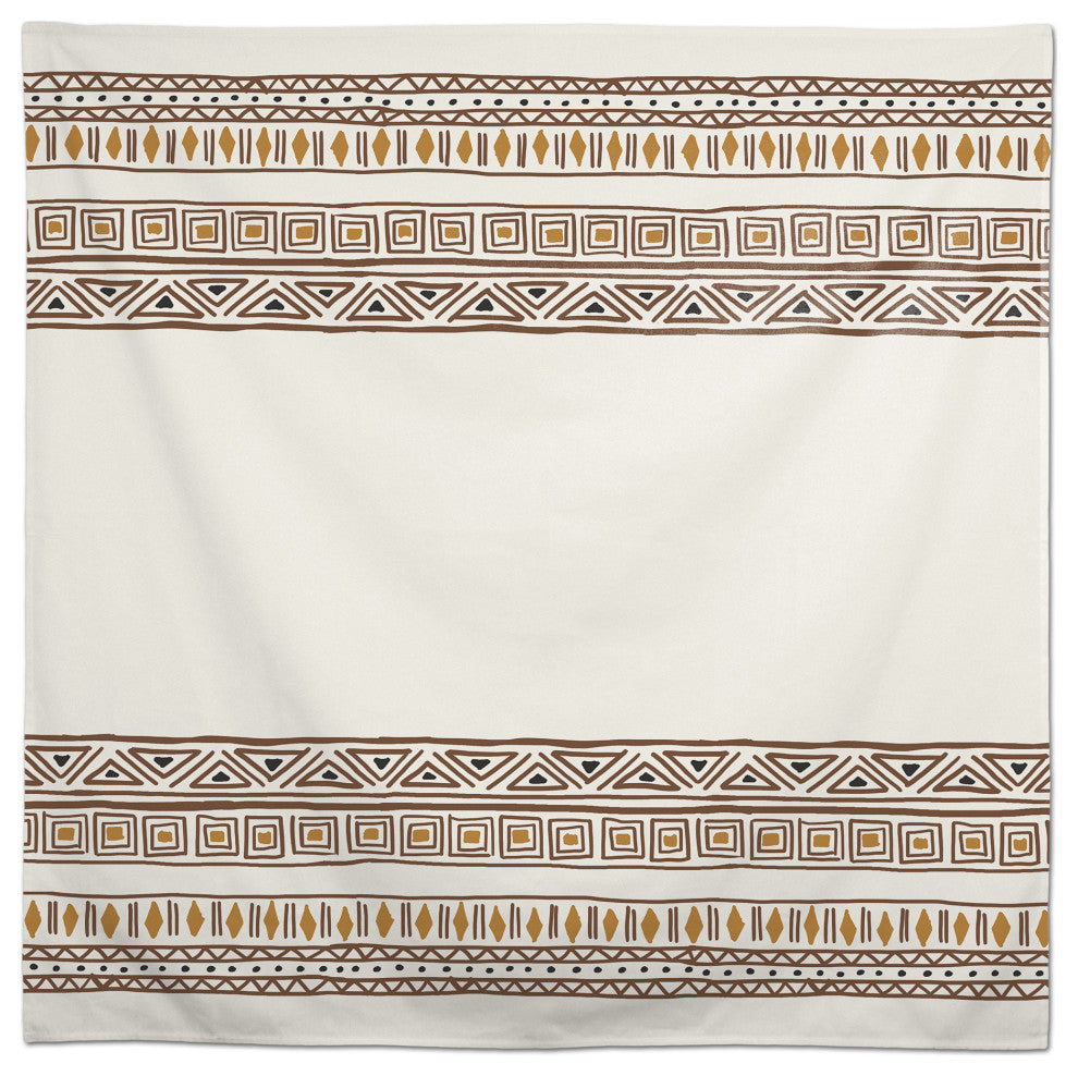 Tribal Border Pattern 58x58 Tablecloth