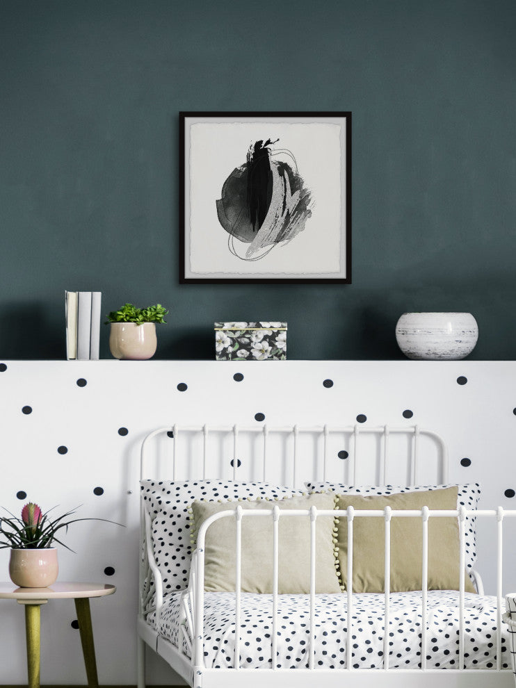 "Marked Shadows" Framed Painting Print, 18x18