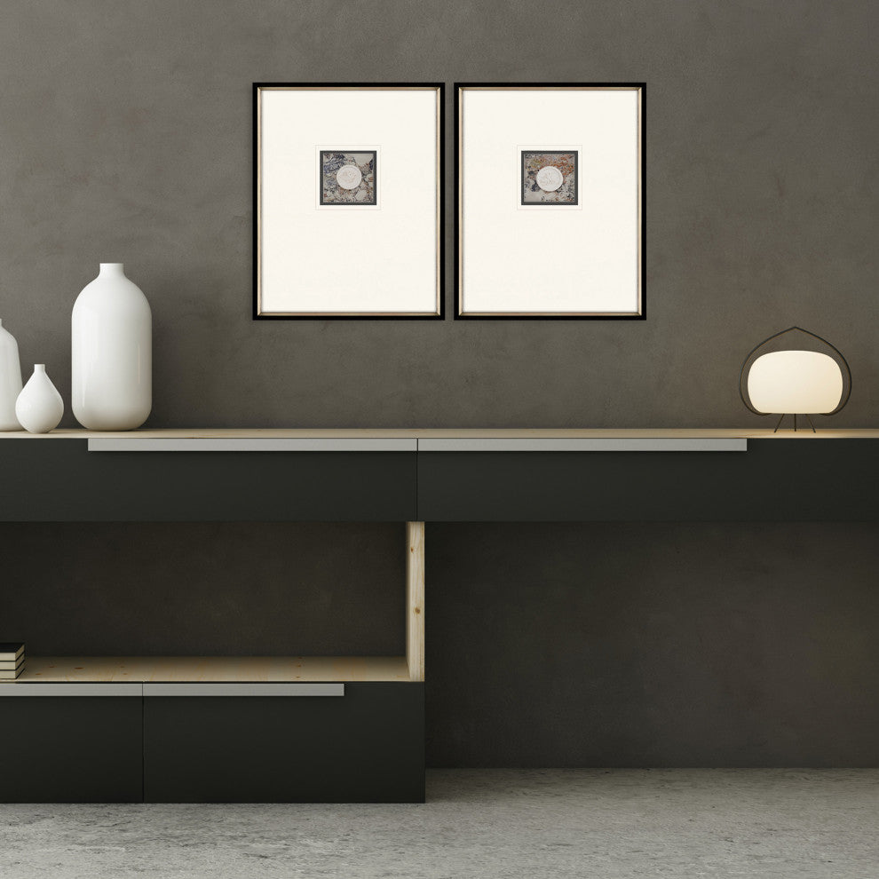 Angelic Intaglio Artwork, 2-Piece Set