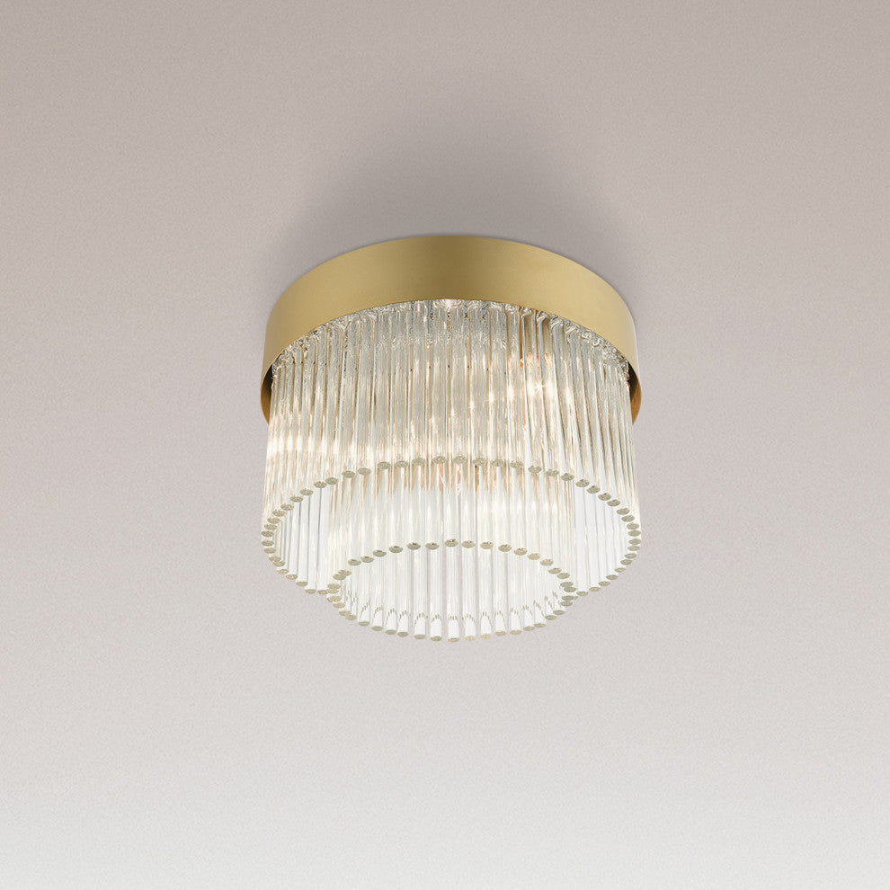 Livex Lighting Norwich 4 Light Brushed Nickel Linear Chandelier