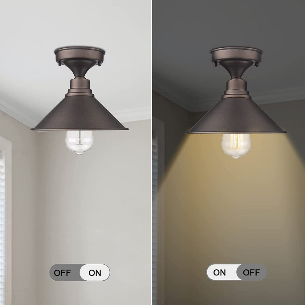 2 Pack, Industrial Ceiling Light Fixture, Farmhouse