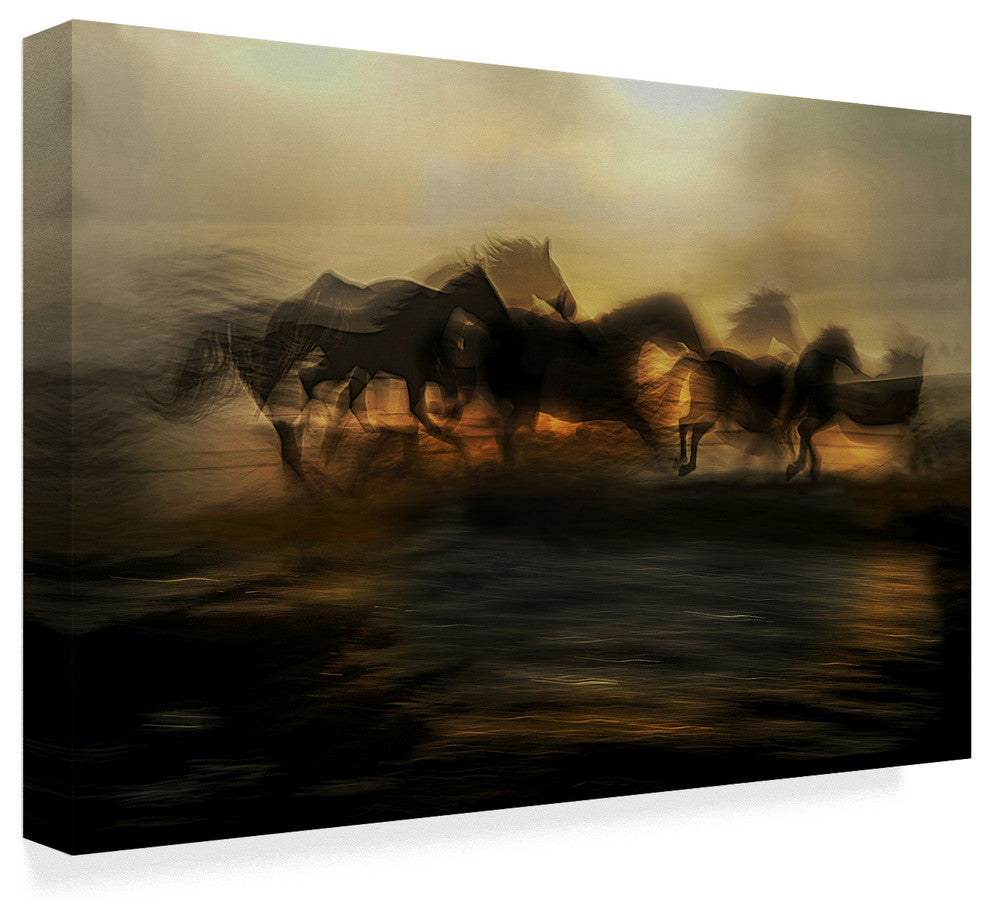 Milan Malovrh 'In The Morning Gallop' Canvas Art, 32"x22"