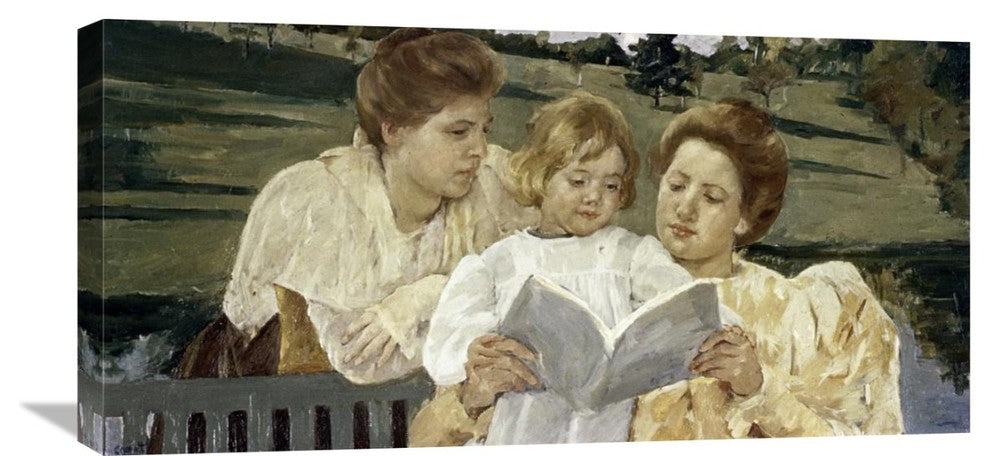 "Family Group Reading" Artwork