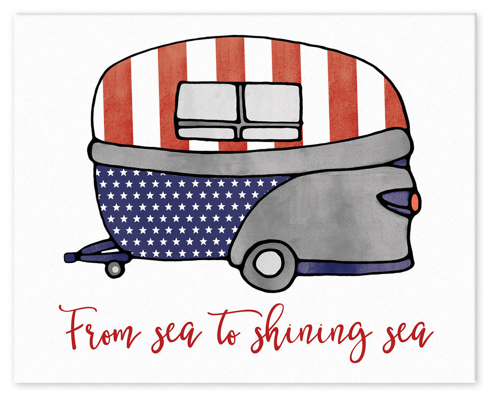 From Sea to Shining Sea 8x10 Tabletop Canvas