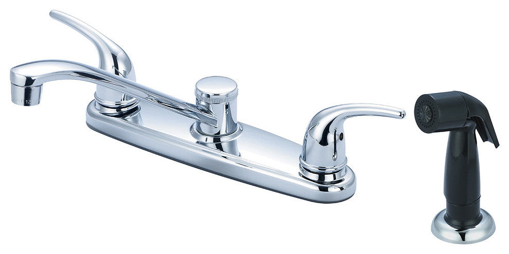 Elite Two Handle Kitchen Faucet, Polished Chrome