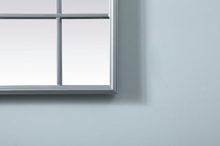 Elegant Lighting MR3A3040 Viola 30" W x 40" H Rectangular Framed - Silver