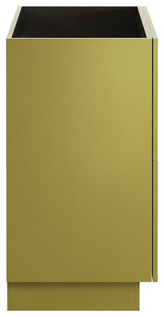Modway Quantum 36" Modern Wood Bathroom Vanity Cabinet in Gold