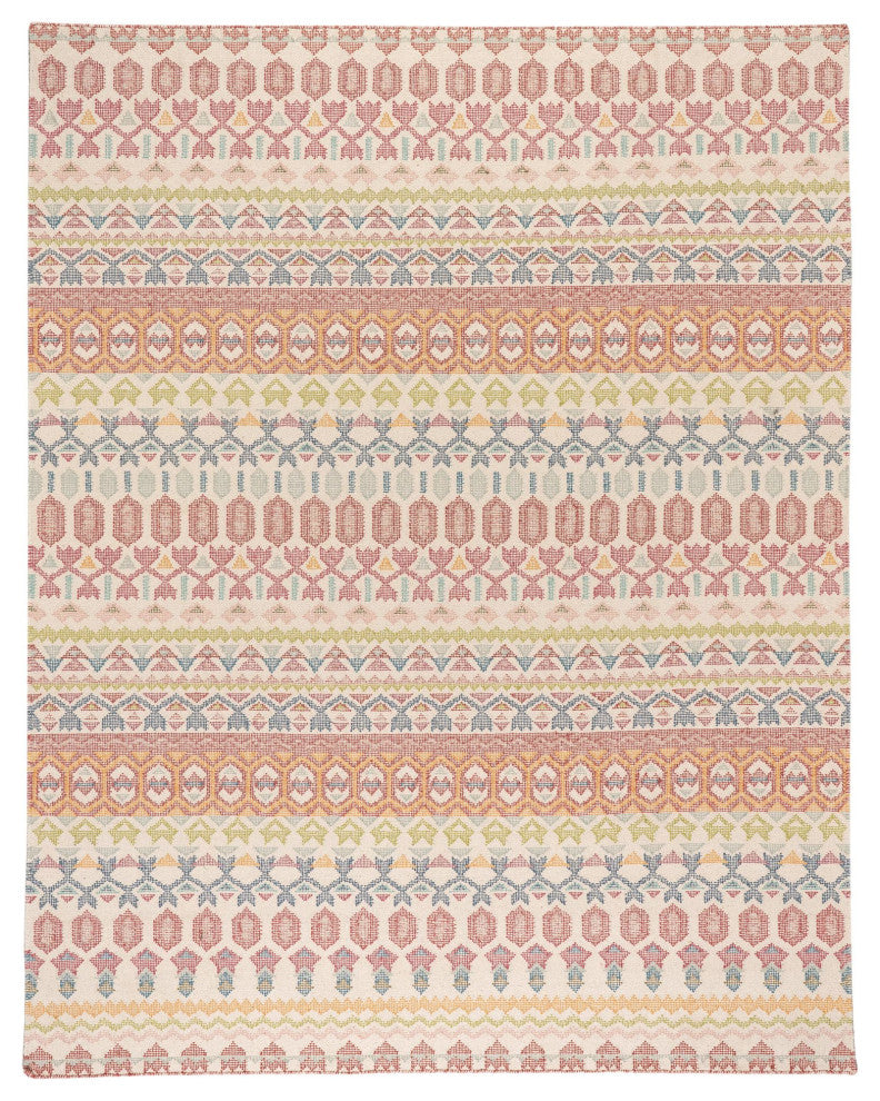 Dash & Albert Stony Brook Multi Hand Loom Knotted Cotton Rug, Multi, 8' x 10'