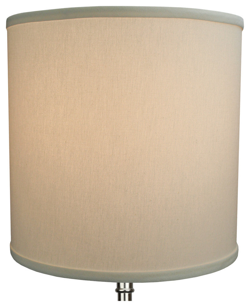 FenchelShades Drum Lampshade 12"x12"x12", Linen Cream