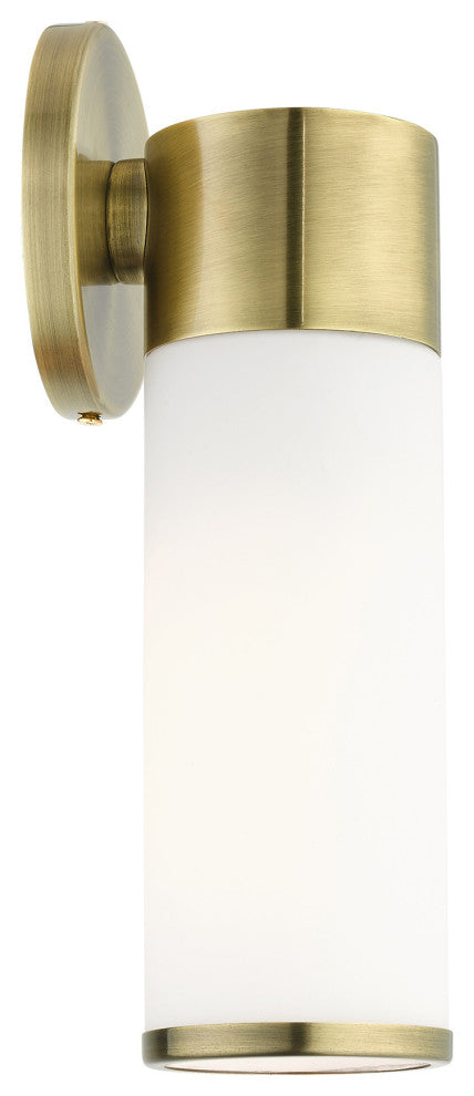 Antique Brass Contemporary, Minimal, Urban, Clean Single Sconce
