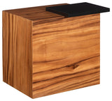 Plateau Side Table, With Shelf