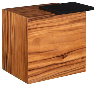 Plateau Side Table, With Shelf