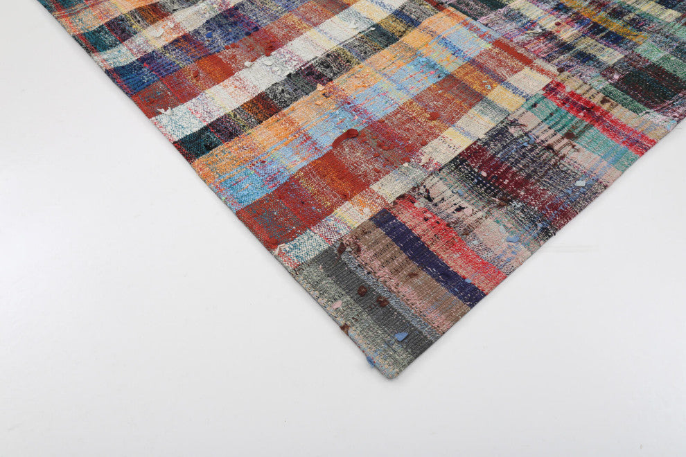 Rug N Carpet - Handmade Anatolian 6' 10'' x 10' 1'' Tribal Patchwork Kilim Rug