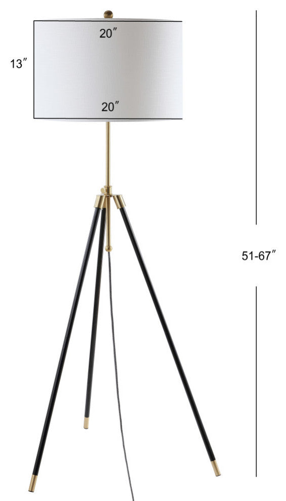 Lucius Adjustable Metal LED Floor Lamp