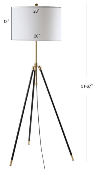 Lucius Adjustable Metal LED Floor Lamp