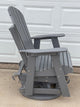 Phat Tommy Outdoor Swivel Glider Chair - Adirondack Glider Chair, Green