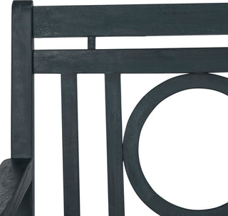 Safavieh Montclair Indoor/Outdoor 3-Seat Bench, Dark Slate Gray